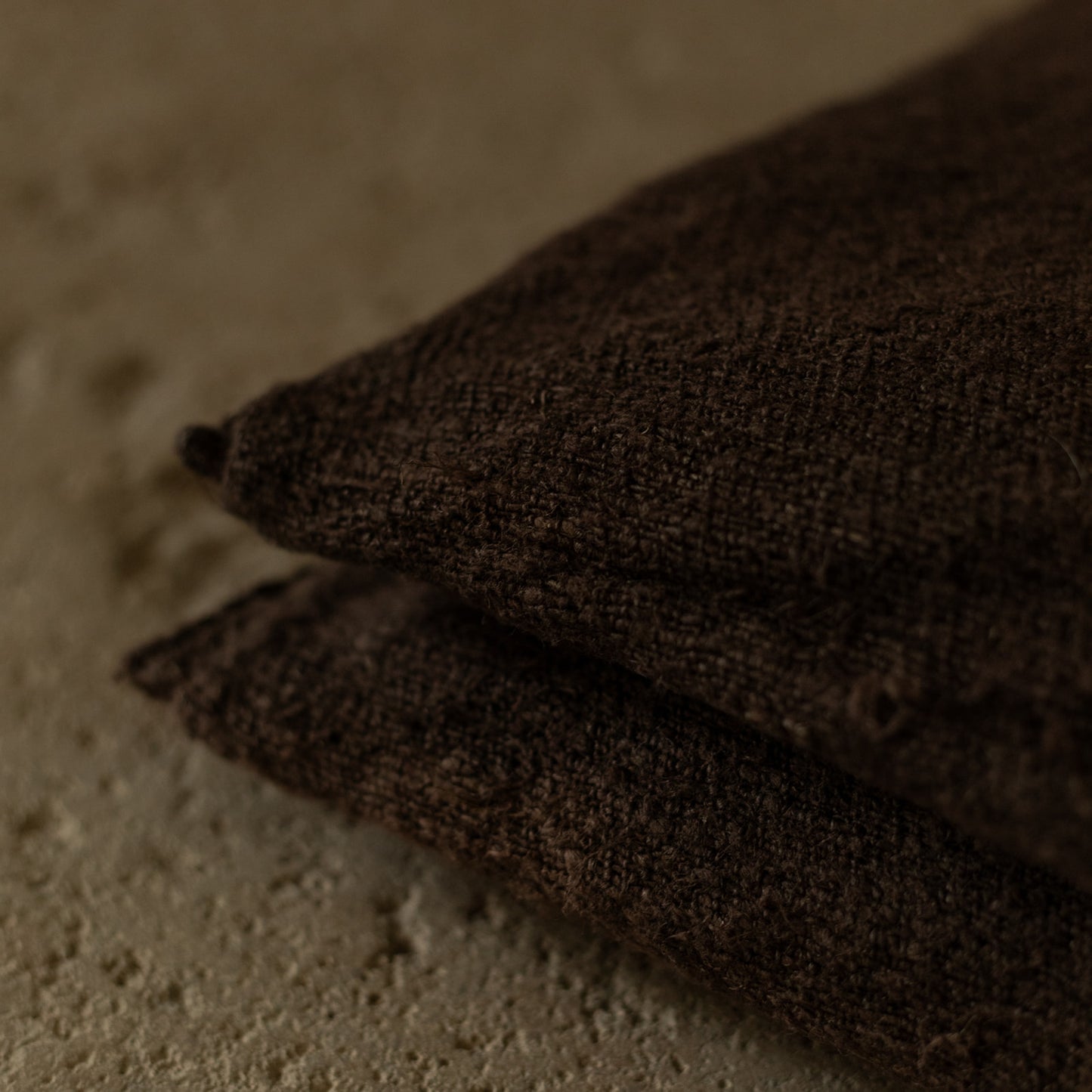 Kussen | Vintage linnen | Chocolate